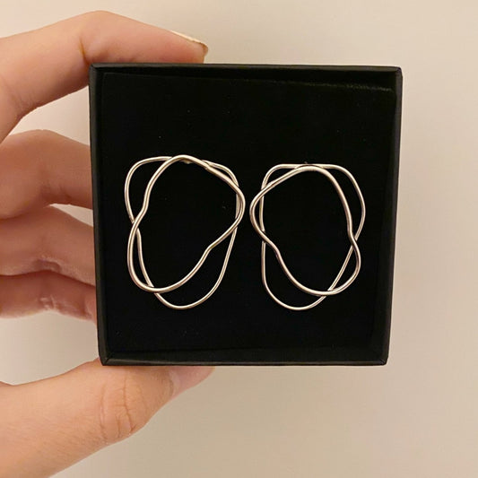 Oorbellen Fine Lines dubbel - Algarrada Melissa