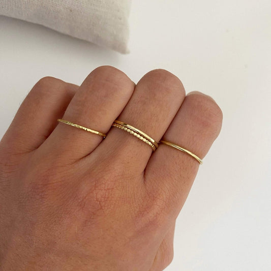 Stacking rings 14K goud - Algarrada Melissa
