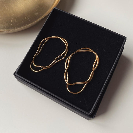 Oorbellen Fine lines dubbel - Algarrada Melissa