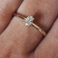 Elegante ring in 14K goud met ovale diamant - Algarrada Melissa
