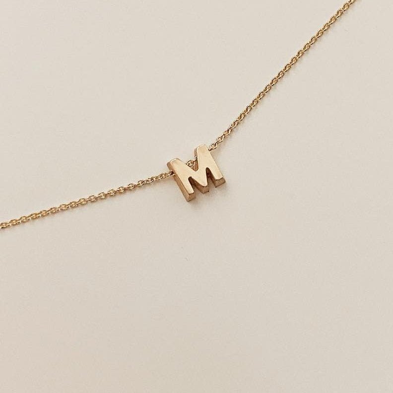 Ketting met initiaal in 14K goud - Algarrada Melissa