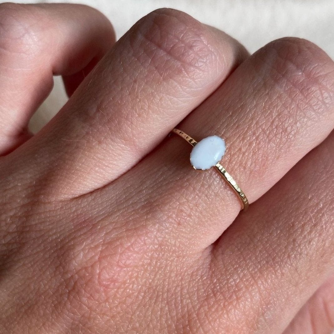 Moedermelk ring met ovale steen - Algarrada Melissa