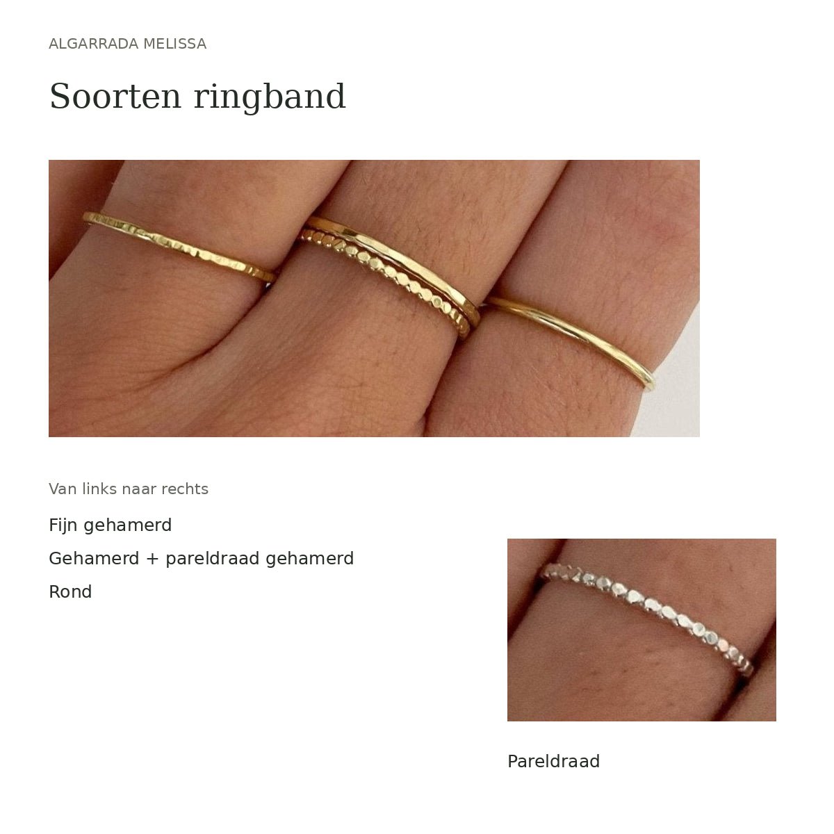 Moedermelk ring met ovale steen - Algarrada Melissa