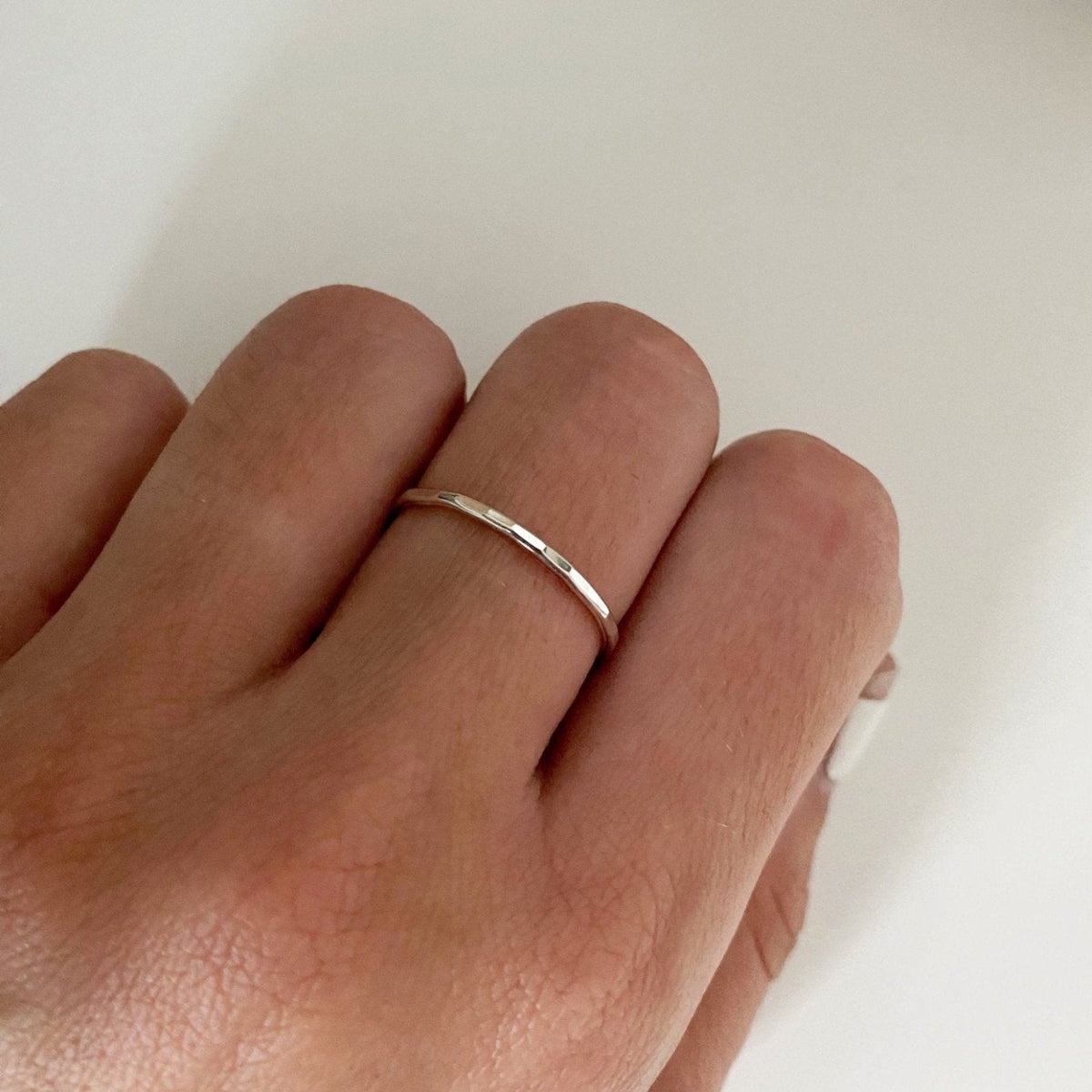 
Stapelring in zilver