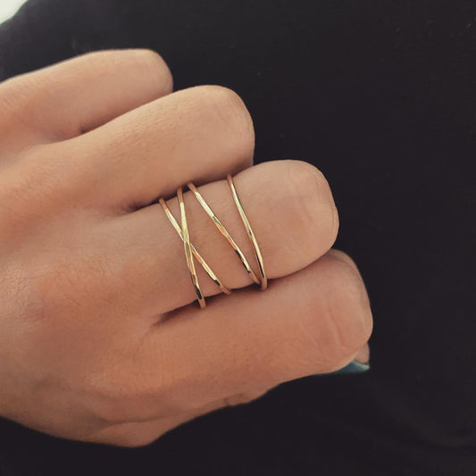 Dubbele gouden ring - Algarrada Melissa