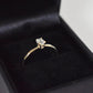 Elegante ring in 14K goud met ovale diamant - Algarrada Melissa