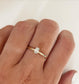 Elegante ring in 14K goud met ovale diamant - Algarrada Melissa