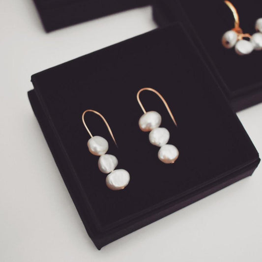 Oorbellen met zoetwaterparels - Algarrada Melissa